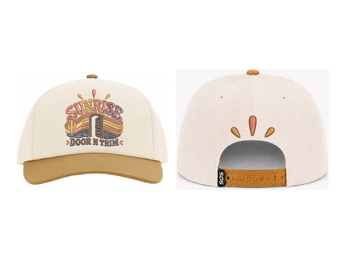 Sunrise Snapback in Cream / Tan