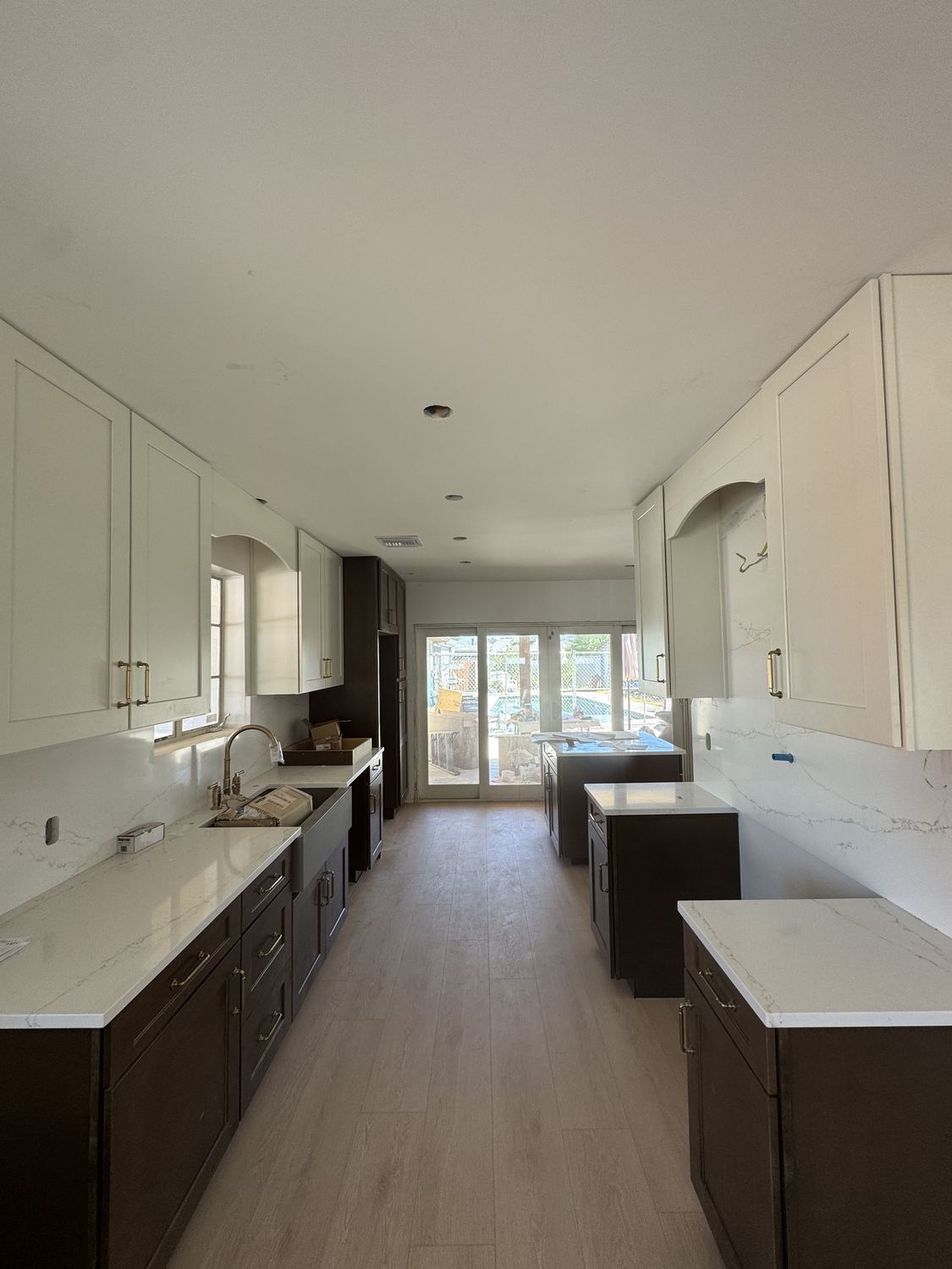 Two-Tone Galley Kitchen